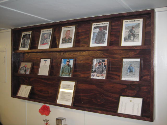 Fallen Heroes Wall, FOB Lightning, Gardez, Afghanistan