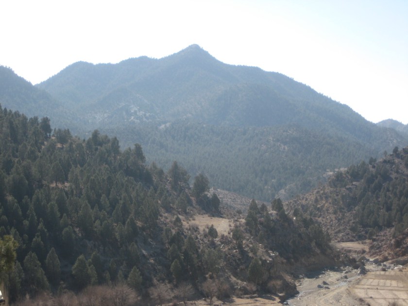 Paktika in the distance, picture taken from Spera Combat Outpost, Khost Province, 2009.