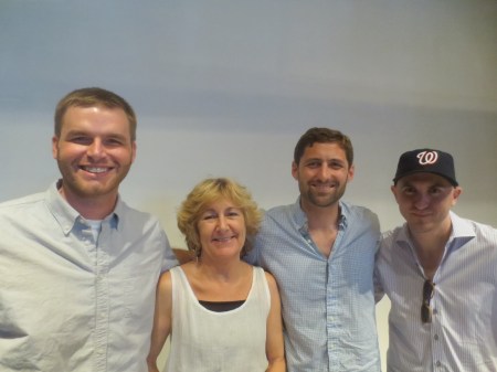 Left to right, Brandon Willetts, Masha Hamilton, Phil Klay, and Maxwell Neely-Cohen