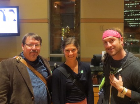 Brian Turner, Elyse Fenton, and Jeremy Stainthorp Berggren at Dodge Poetry Festival 14