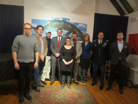 Left to right: Nate Bethea, Eric Nelson, Adrian Bonenberger, Brandon Willits, Mariette Kalinowski, Vic Zlatanovic, Lisbeth Prifogle, me, Jacob Sotak