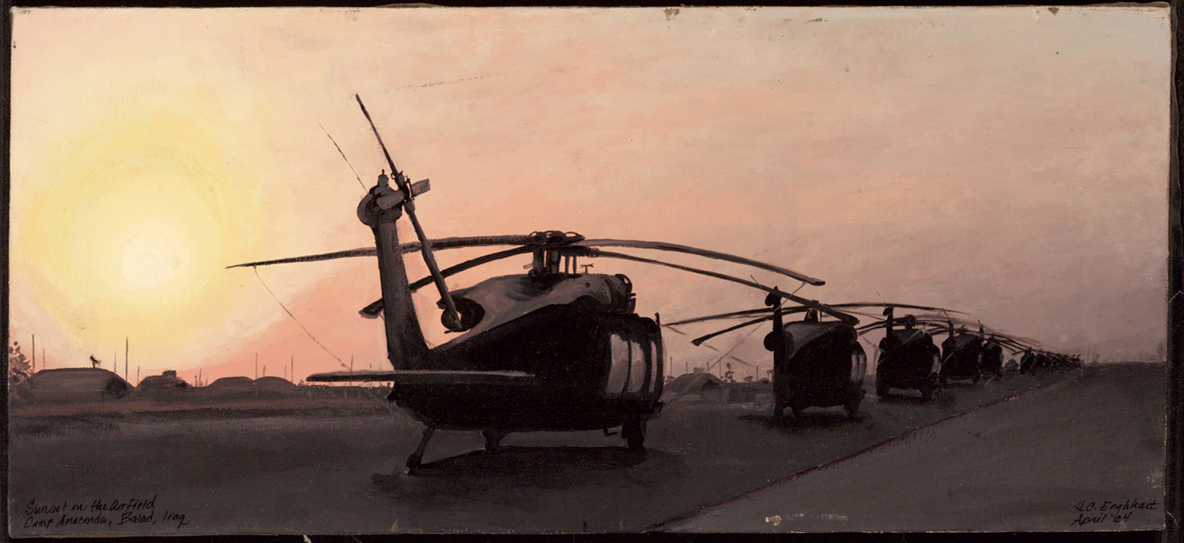 Sunset on the Airfield Heather Englebert